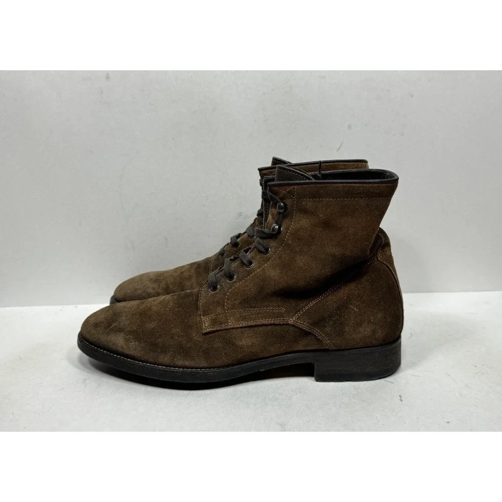 To Boot New York Adam Derrick 7974 Brown Suede Combat Boots Men's 9.5 US / 8.5UK